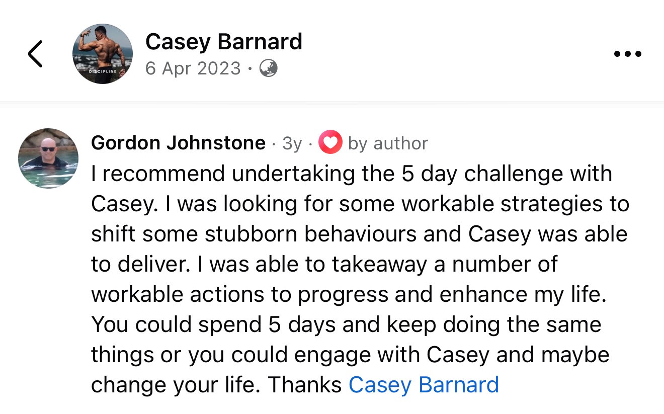 Original Facebook comment by Gordon Johnstone, with their name and profile picture.